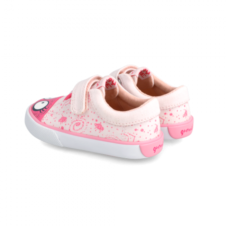 Παιδικό ροζ sneaker πάνινο Garvalin 222812